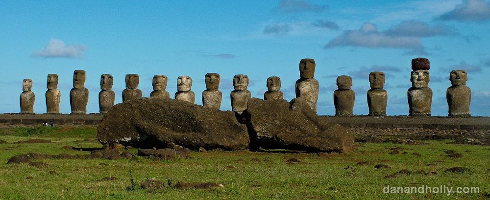 Moai at Tangariki, Easter Island Moai at Tangariki, Easter Island